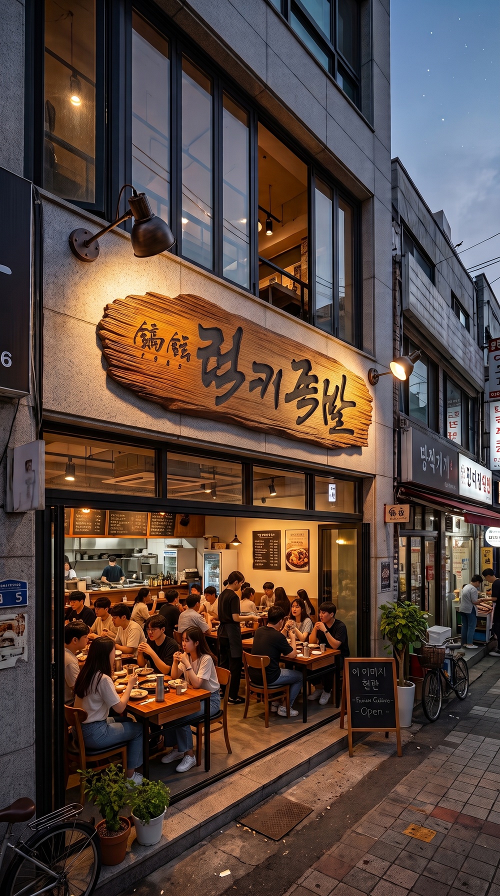 프리미엄 나무 현판 — 한국 전통 서각 현판 — 일탄 작가 제작