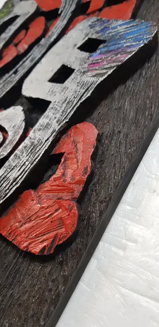 경청 — 캘리서각 작품