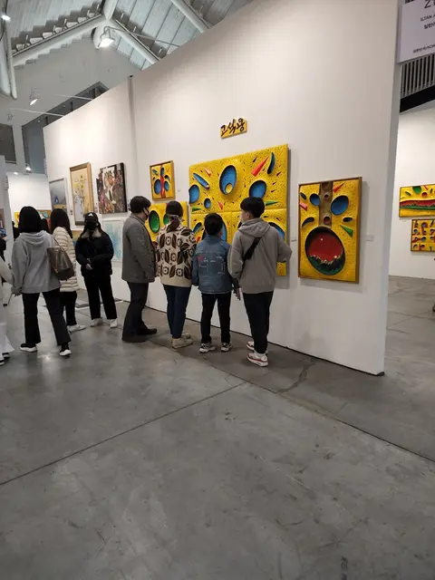 인천아시아아트쇼 부스 개인전 — 일탄 시리즈 작품