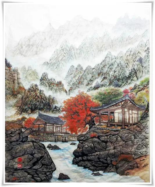명인미술대전대상작 — 한국화 작품