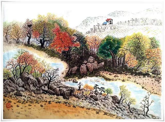 무제 2012 01 31 08.00 — 한국화 작품