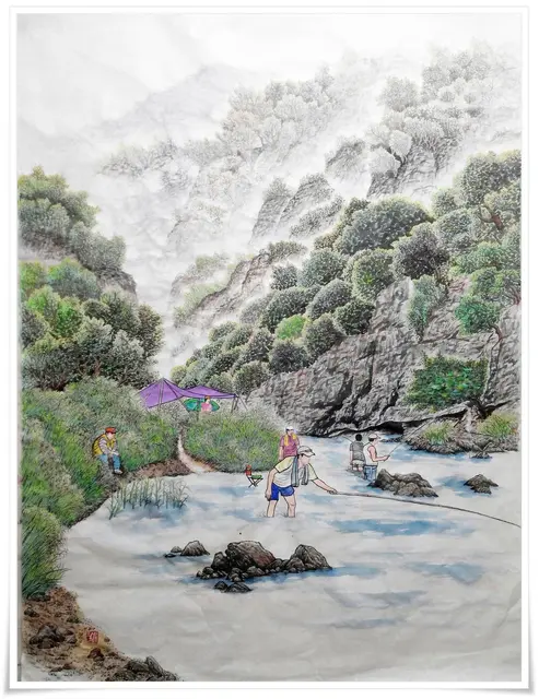무제 3 — 한국화 작품