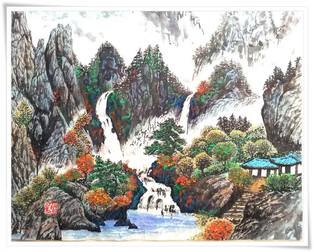 설악2 — 한국화 작품