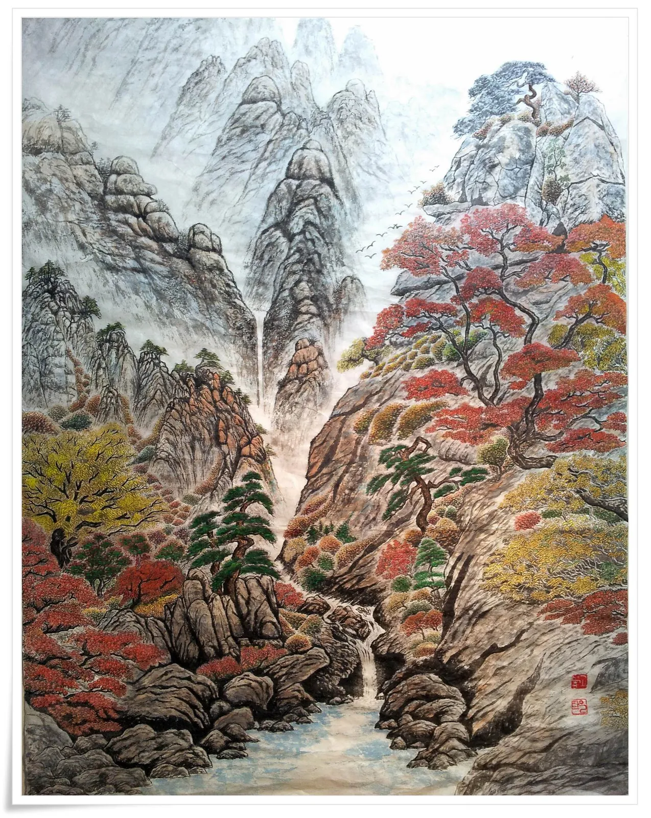 심산유곡 — 디테일 1 (2 / 2)