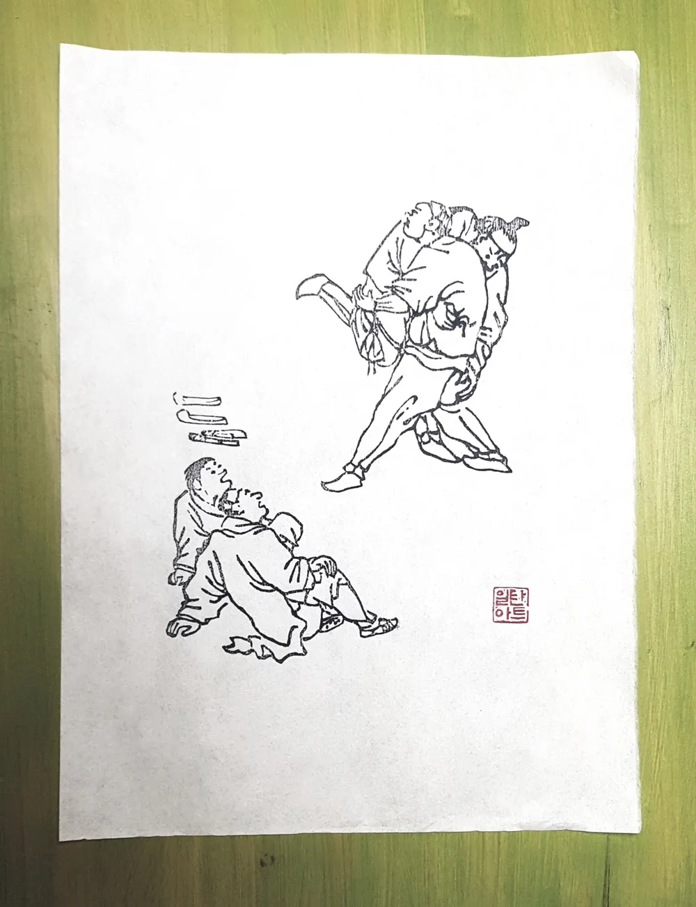 김홍도그림 — 디테일 4 (5 / 5)